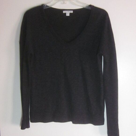 James Perse 1 Black / Dark Gray Pullover Shirt Size Small - Picture 1 of 10